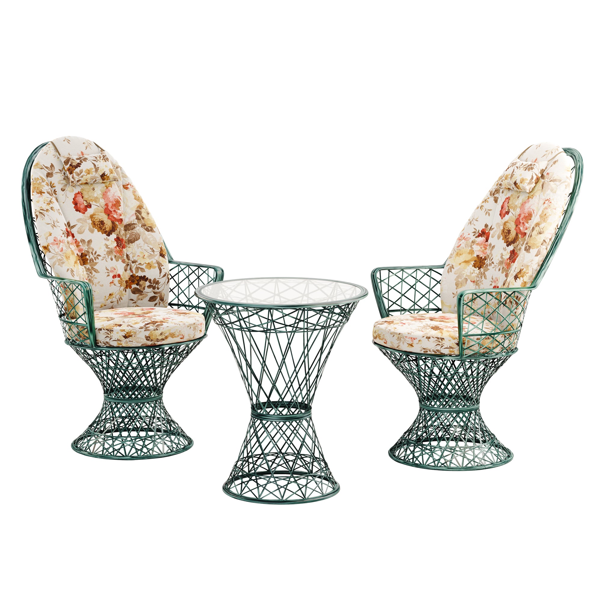 Saphir Hochlehner, 3-teiliges Set mit Tisch