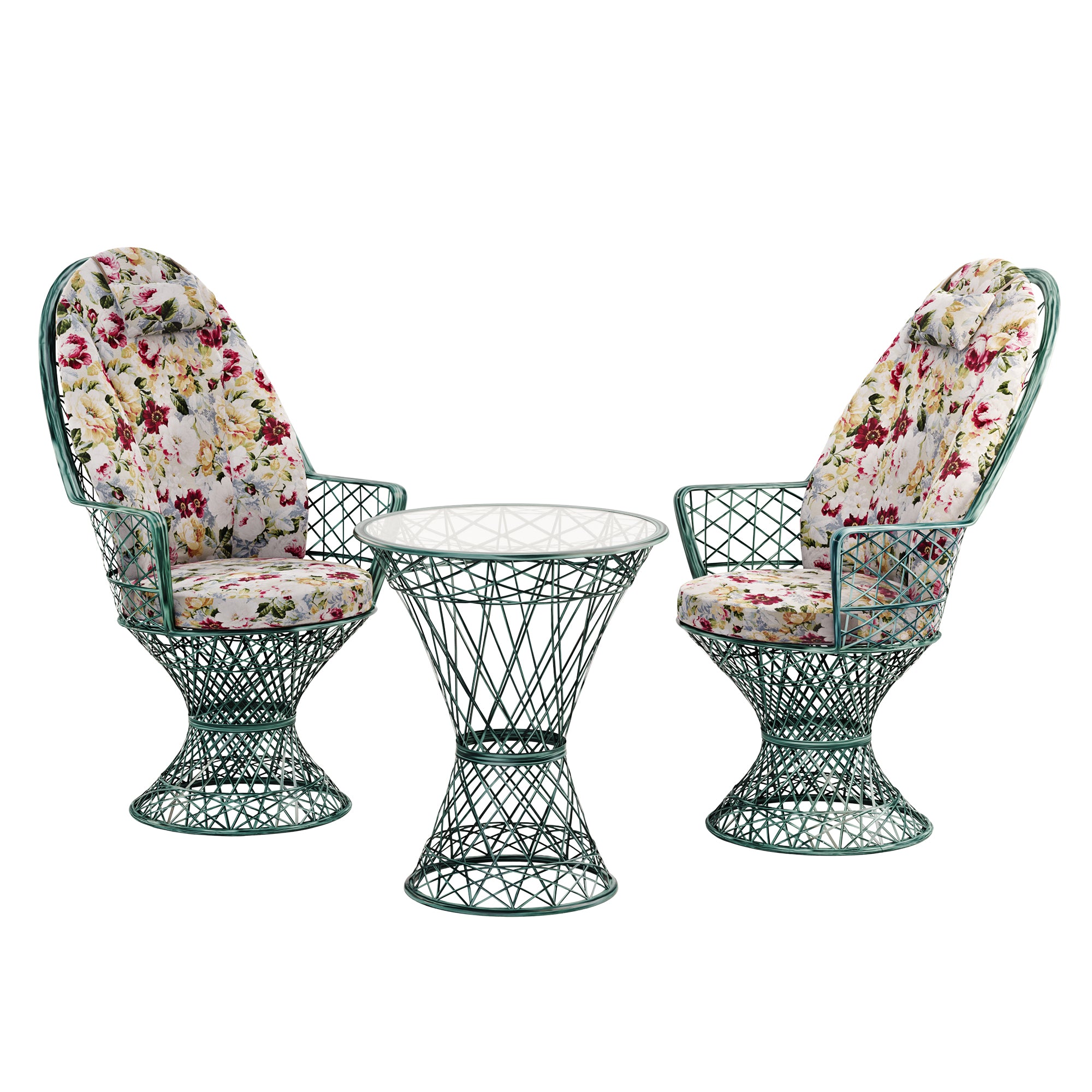 Saphir Hochlehner, 3-teiliges Set mit Tisch