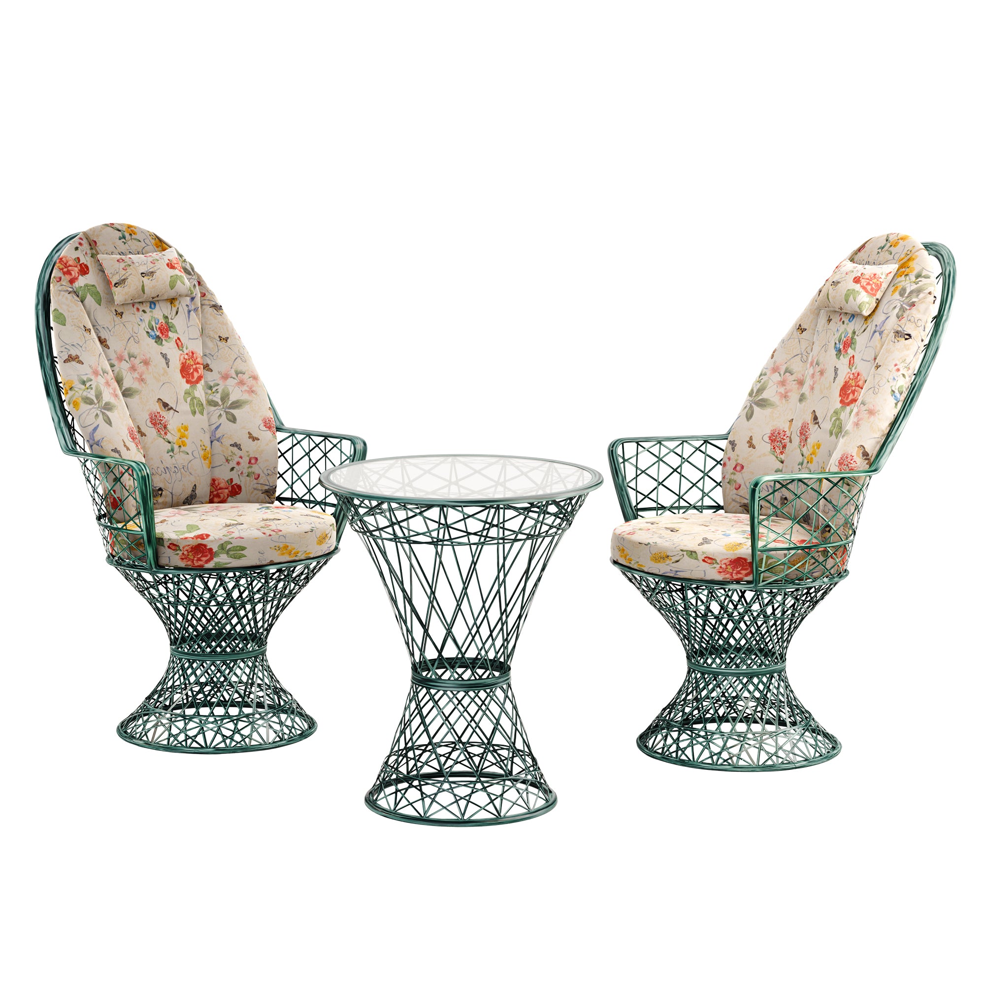 Saphir Hochlehner, 3-teiliges Set mit Tisch