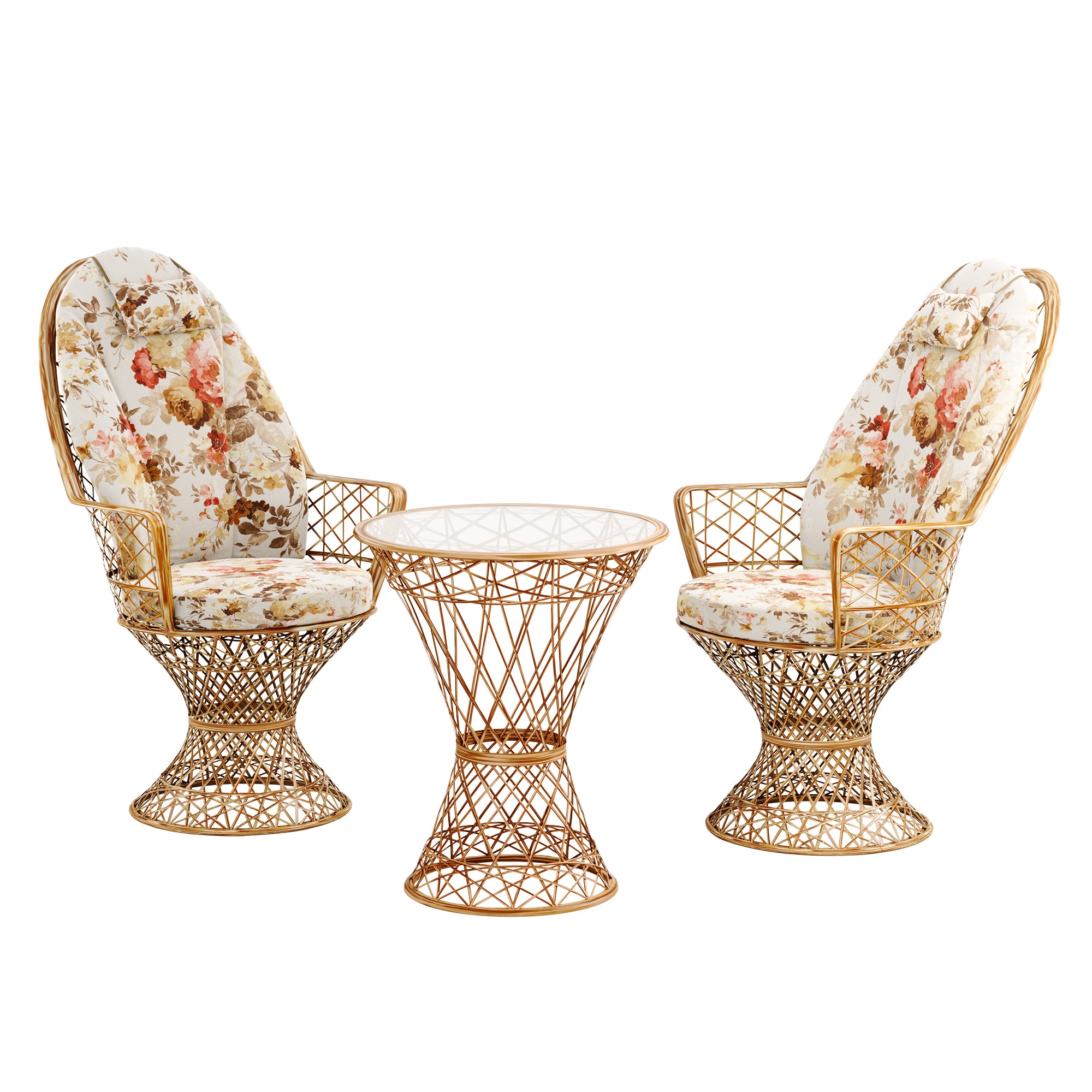 Saphir Hochlehner, 3-teiliges Set mit Tisch