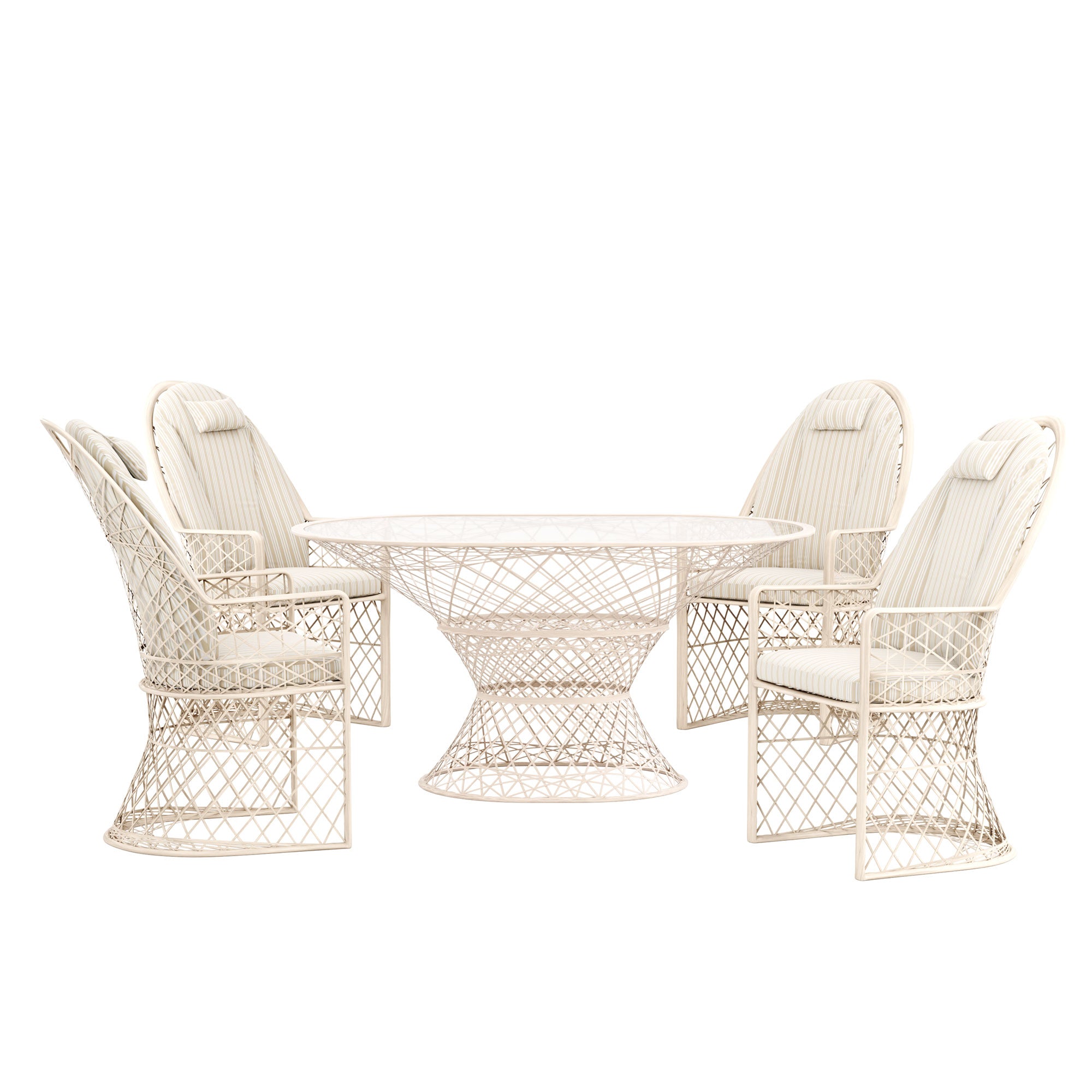 Kristall Hochlehner, 5-teiliges Set mit Tisch