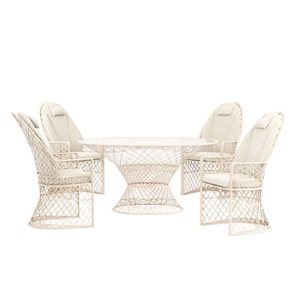 Kristall Hochlehner, 5-teiliges Set mit Tisch