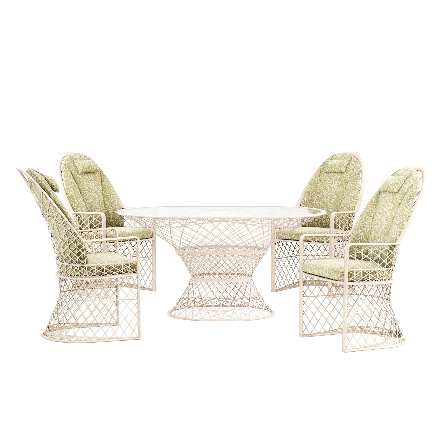 Kristall Hochlehner, 5-teiliges Set mit Tisch