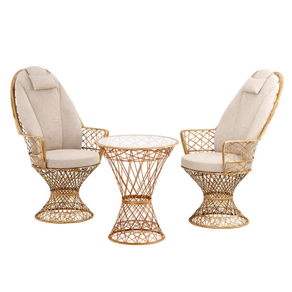 Saphir Hochlehner, 3-teiliges Set mit Tisch