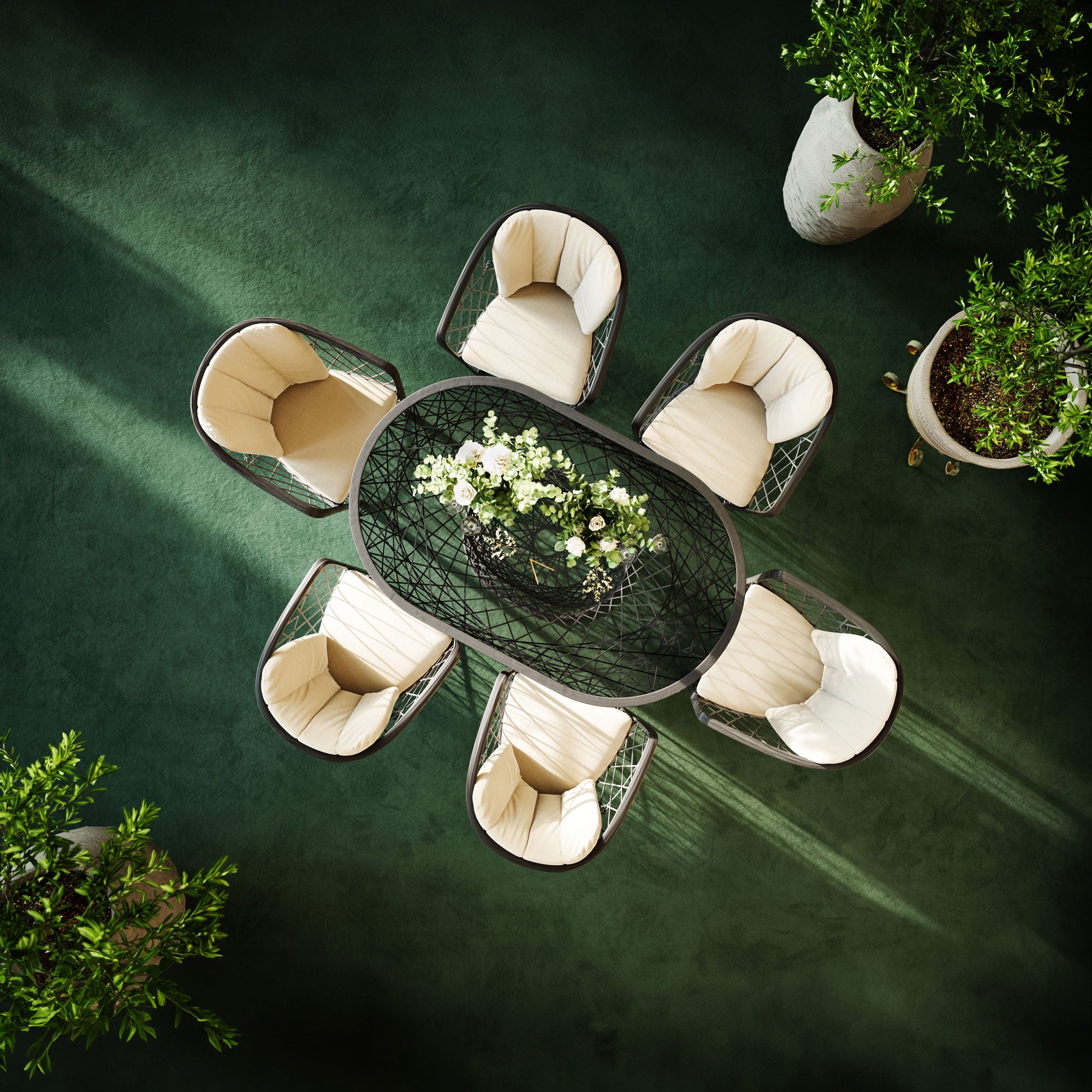 Topas Tisch oval