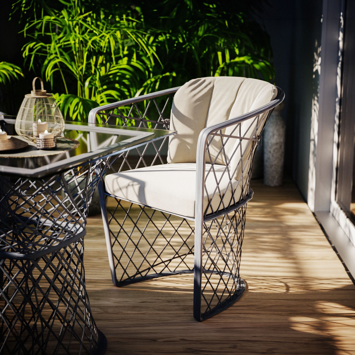 Topas, 3er-Set mit Tisch